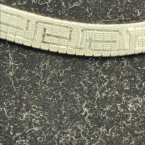 Vintage silver Geometric Necklace with Matching Bracelet - Picture 3 of 17